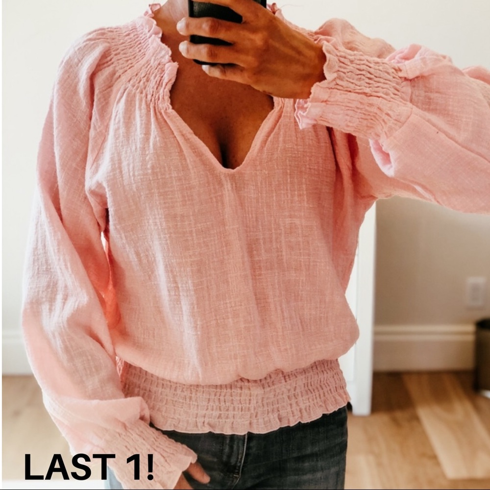 NANTUCKET Pink Long Sleeve Top - Picture 2 of 6